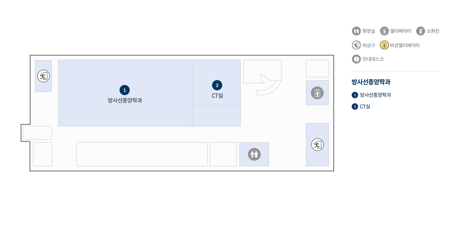 층별안내 별관 B1 이미지 지도입니다.