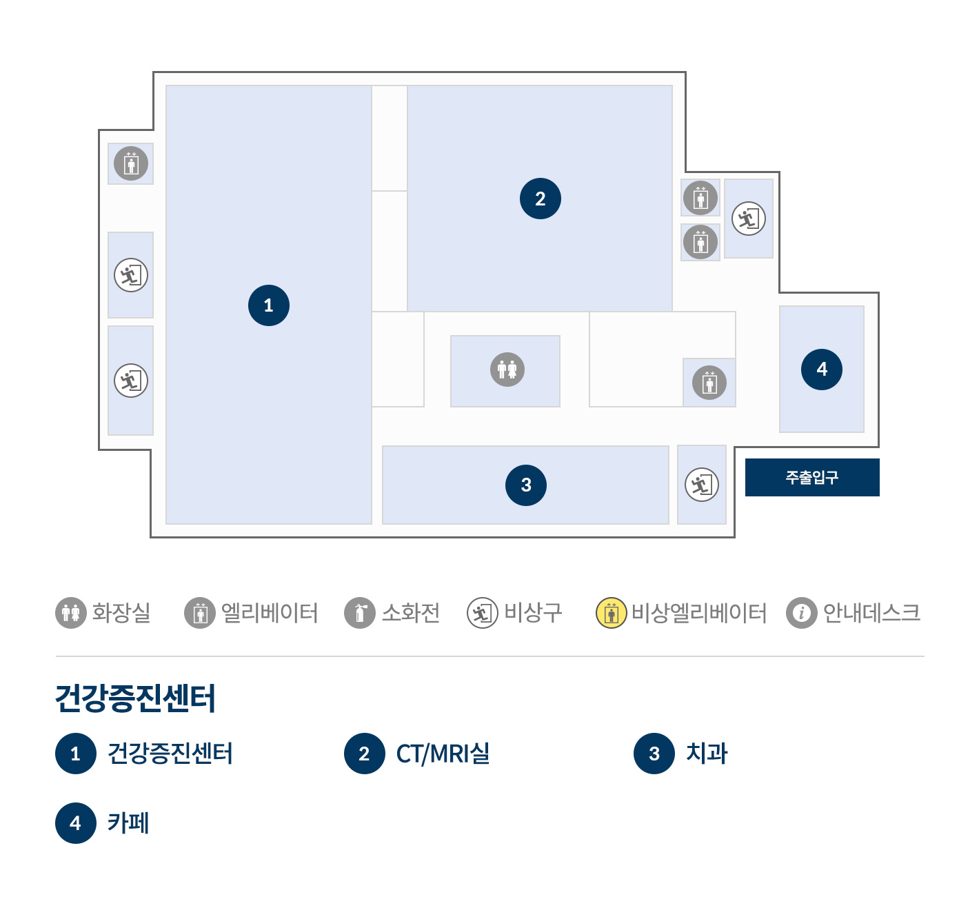 층별안내 별관 2F 이미지 지도입니다.