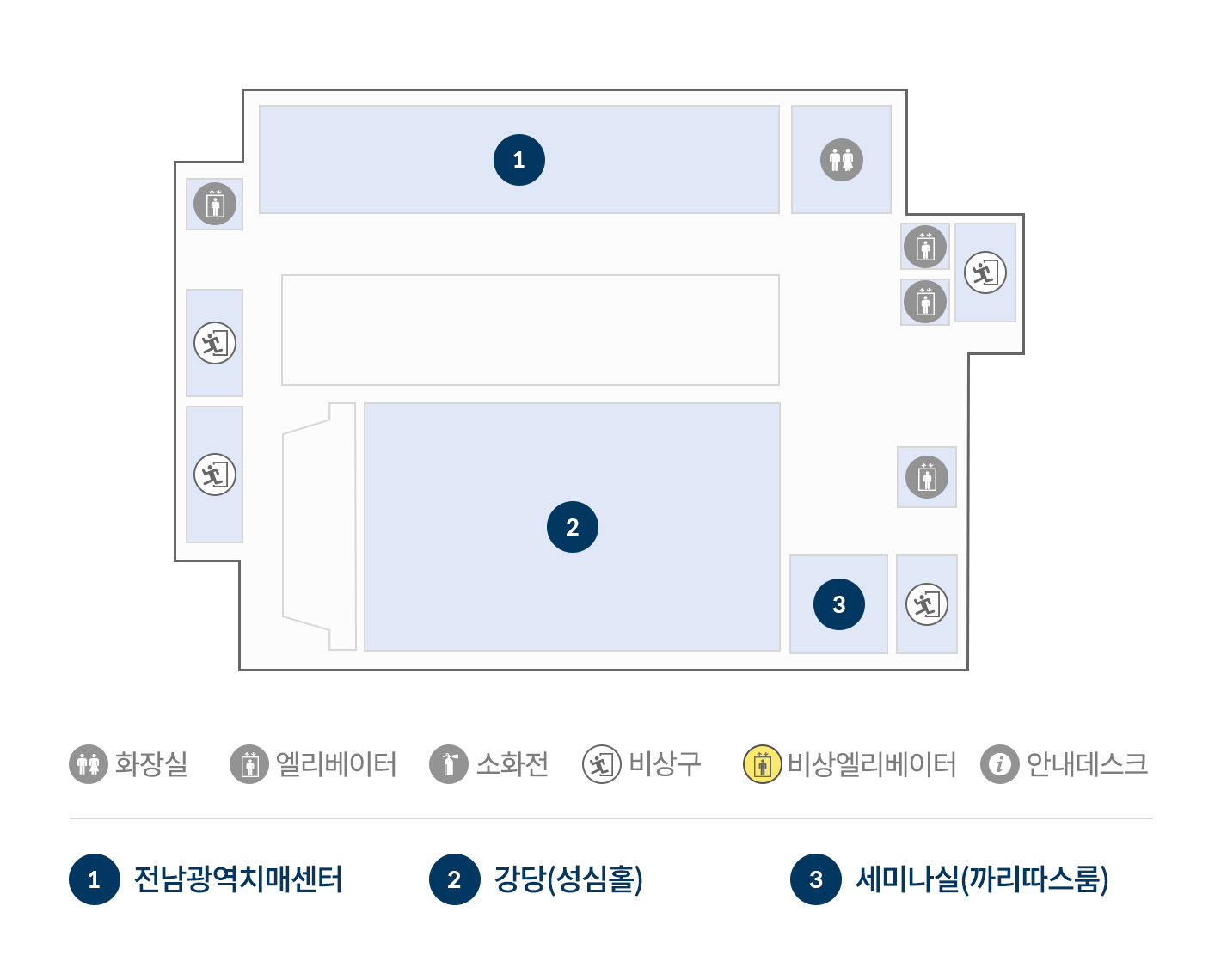 층별안내 별관 6F 이미지 지도입니다.