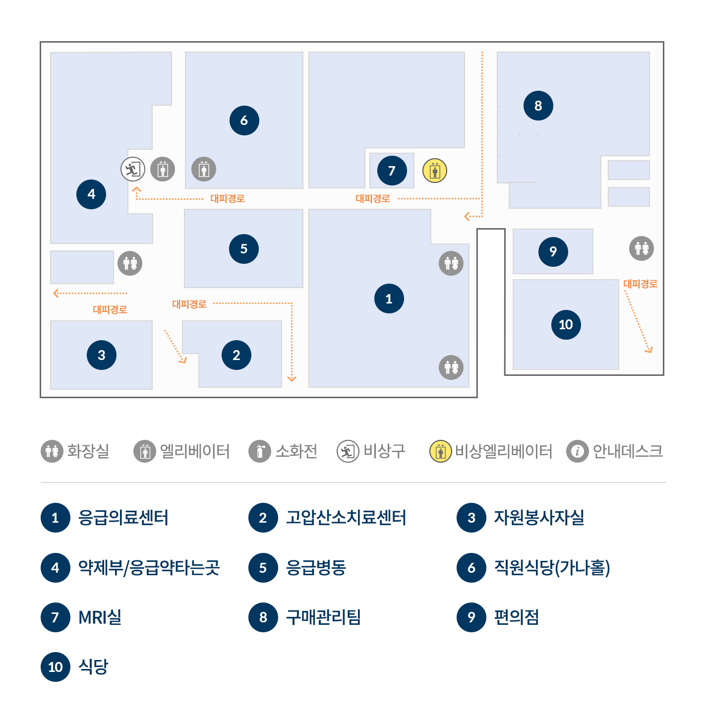 지하 1층 이미지 지도입니다.